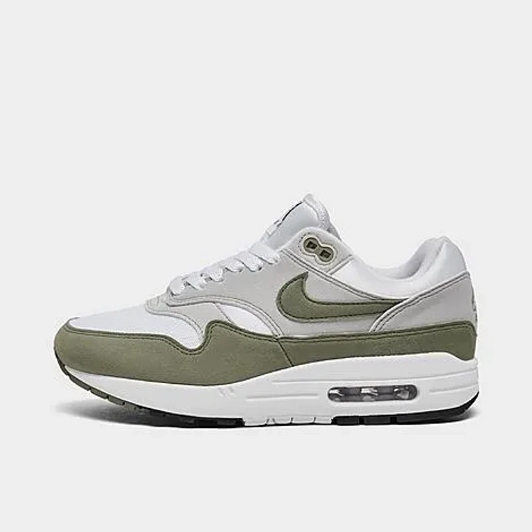 Nike Women's Air Max 1 Casual Shoes in White/Black/Summit White Size: 5.0