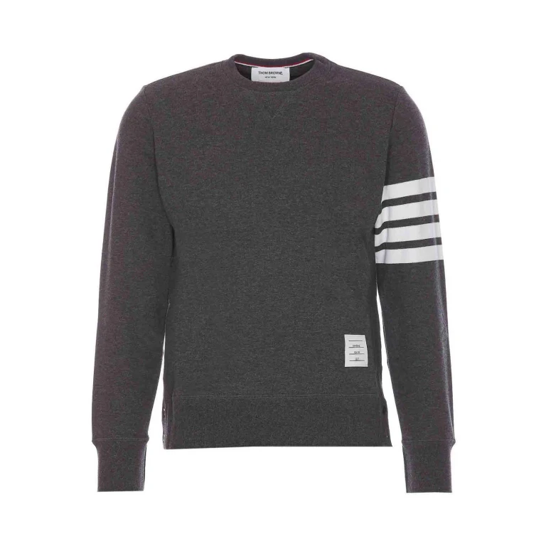 Thom Browne Classic Sweatshirt In Classic Loopback W/ Engineered 4 Bar