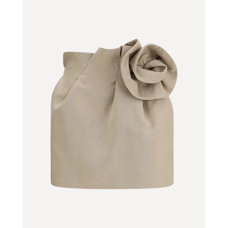 MAGDA BUTRYM Linen mini Skirt Female 38