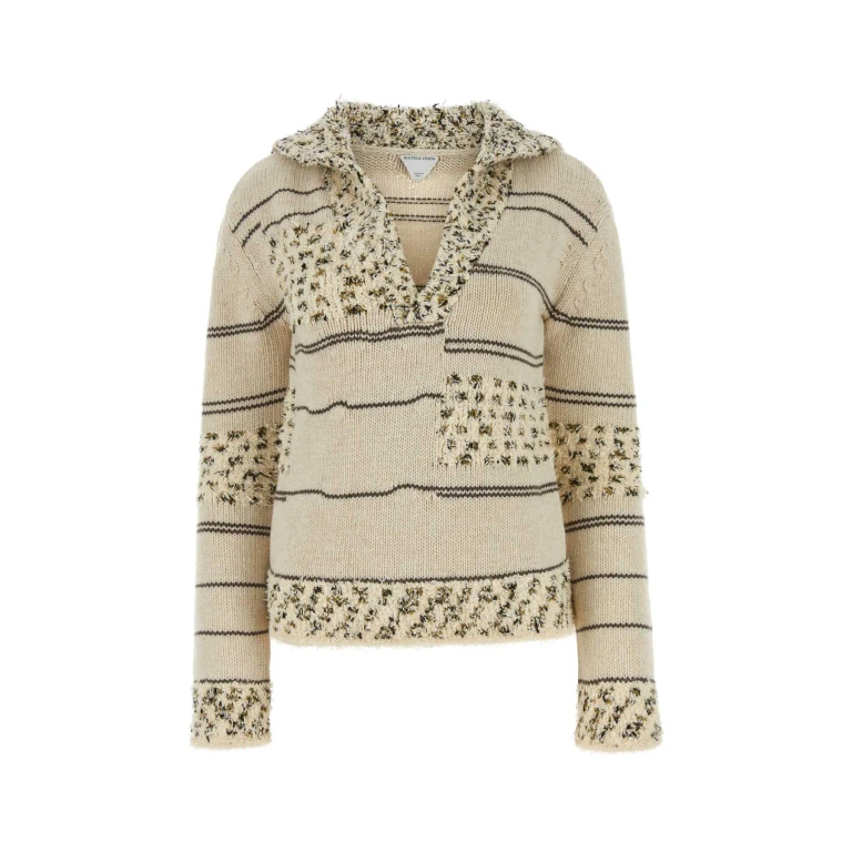 Bottega Veneta Embroidered Wool Blend Polo Shirt