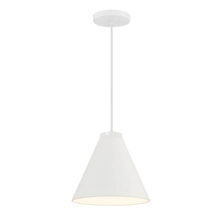 White Hanging Lantern from the Vantage Pendants Collection