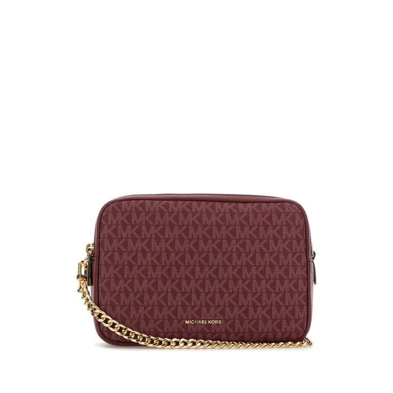 Michael By Michael Kors Tyrian Purple Canvas Medium Bryant Shoulder Bag Mulberry 89.pvc Borse A Tracolla - Women