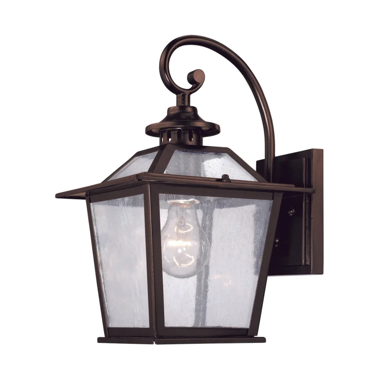 Architectural Bronze One Light Wall Sconce from the Salem Collection