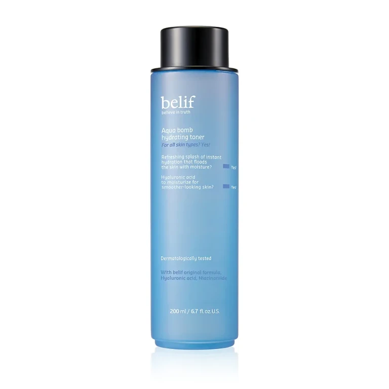 Belif Aqua Bomb Hydrating Toner with Hyaluronic Acid 6.7 oz.