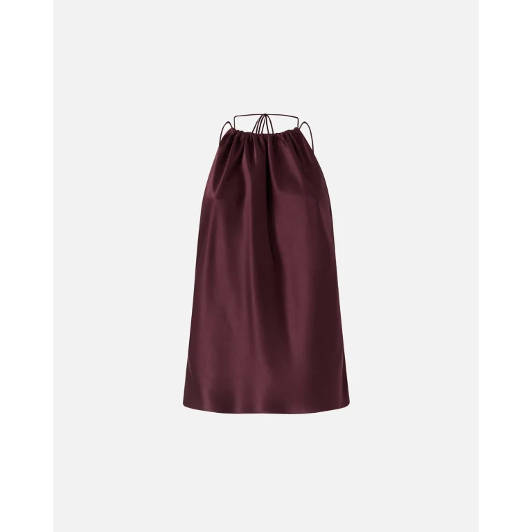 Pinko - Haut en satin à encolure américaine - 36