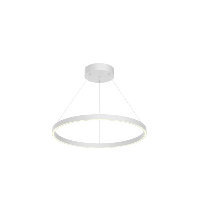 White LED Pendant from the Cerchio Collection