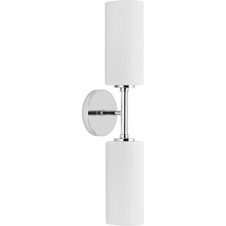 Polished Chrome Two Light Wall Bracket from the Cofield Collection