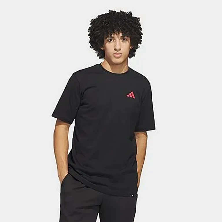 adidas Men's Everyday Getaway Graphic T-Shirt in Black Size: Small