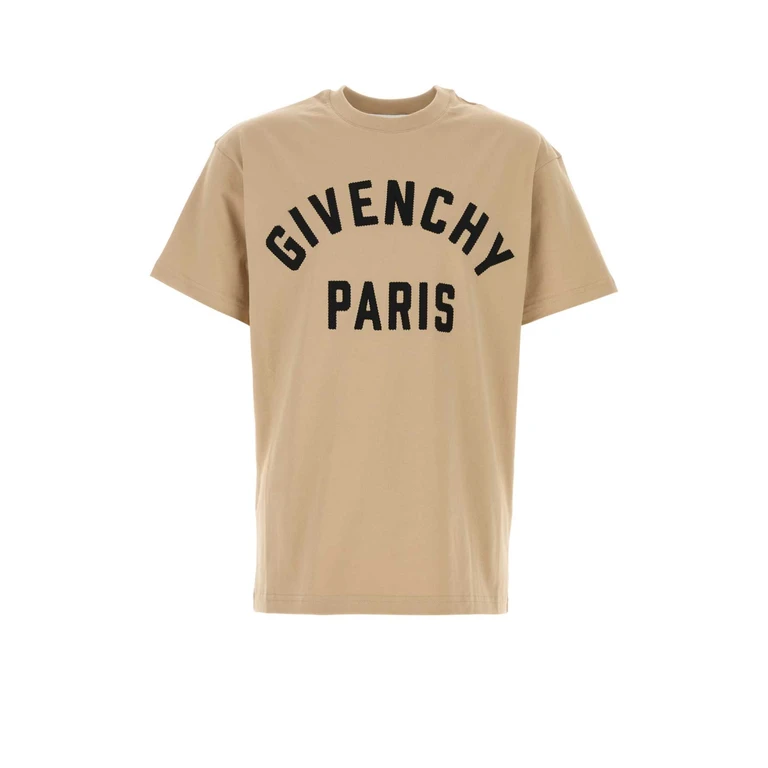 Givenchy Beige Cotton T-Shirt Beigeblack Exterior - Men