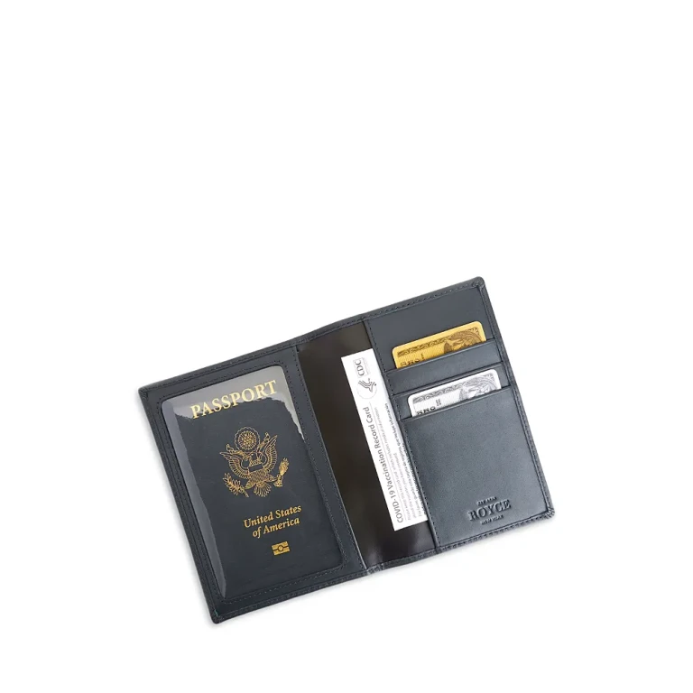 Royce Rfid Blocking Vaccine Card Travel Wallet