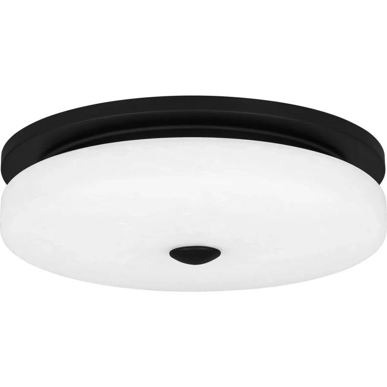 Matte Black LED Flush Mount from the Tavani Collection