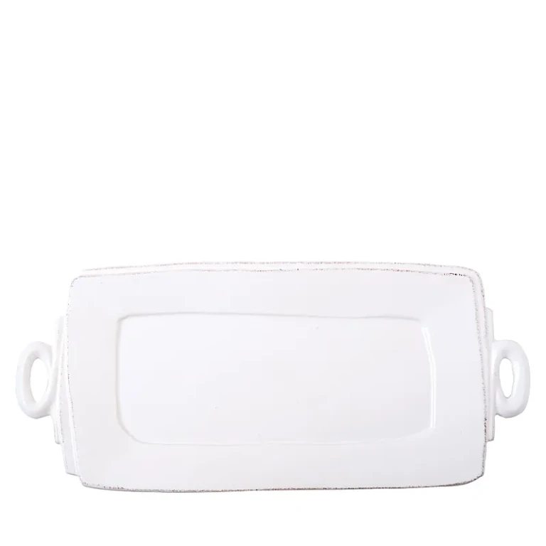 Vietri Lastra Handled Rectangular Platter