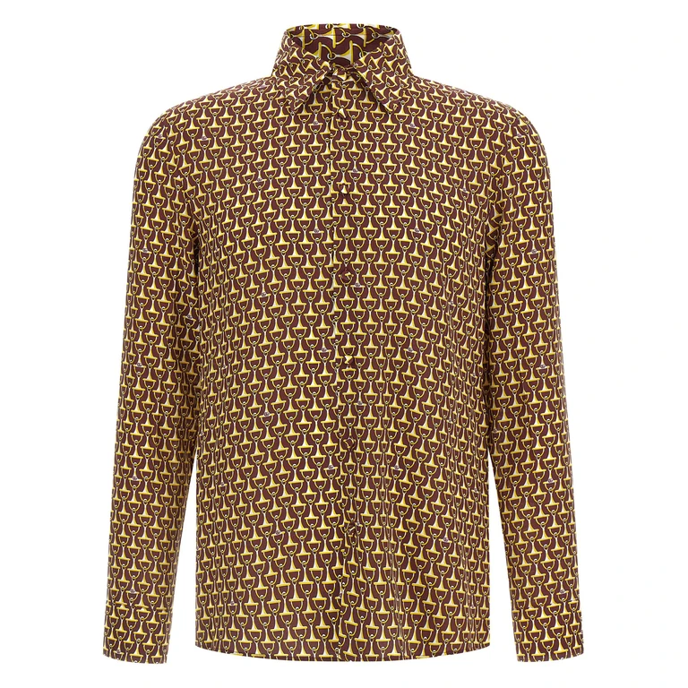 Gucci Multicolor Silk Blouse - Men