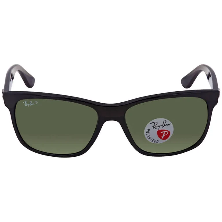 Ray Ban Polarized Green Classic G-15 Square Unisex Sunglasses RB4181 601/9A 57
