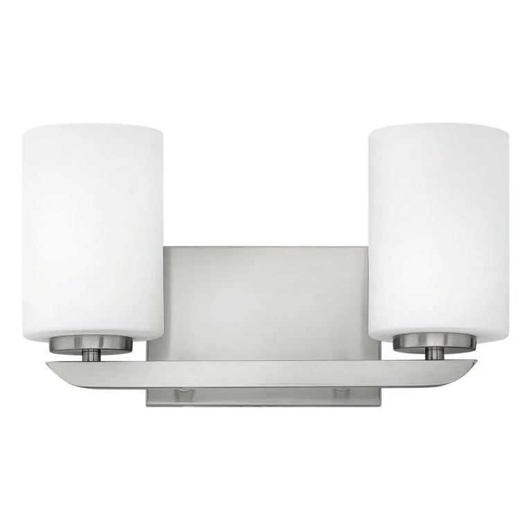 Brushed Nickel LED Bath from the Kyra Collection