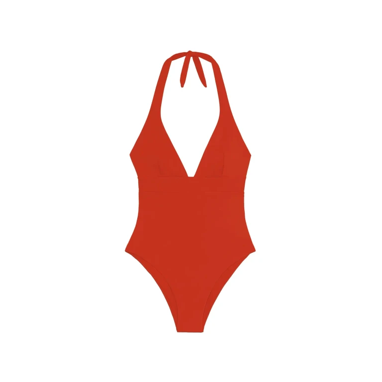 MC2 Saint Barth Orange Marylin One-piece Swimsuit