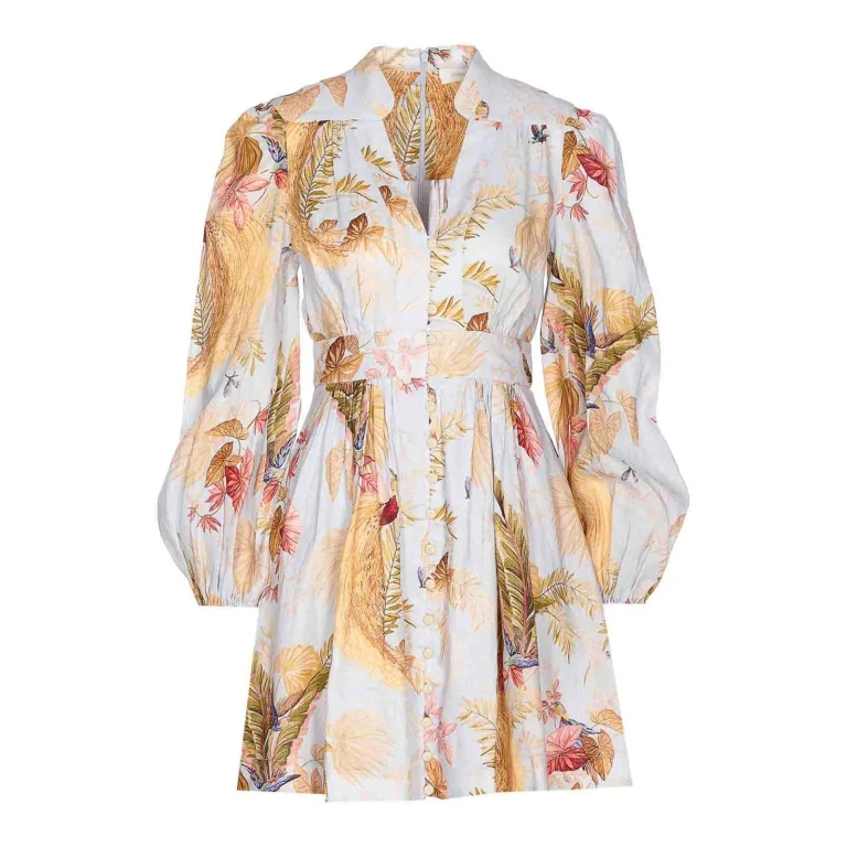 Zimmermann Knielanges Kleid - Mehrfarbig