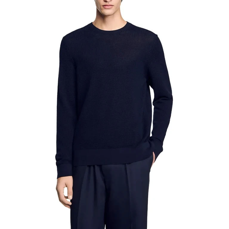 Sandro Textured Crewneck Sweater