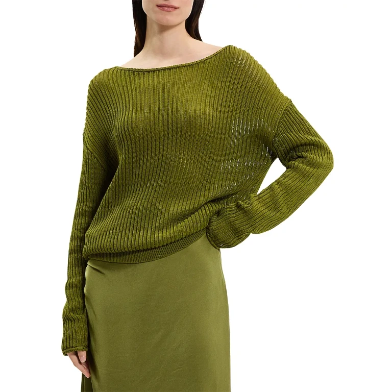 Theory Easy Open Neck Pullover Sweater