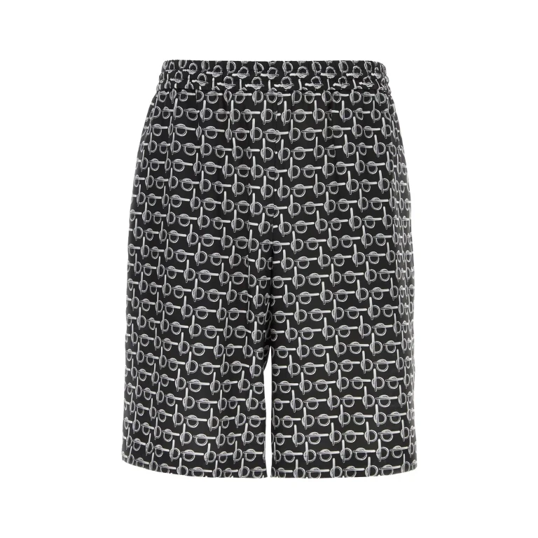 Burberry Printed Silk Shorts