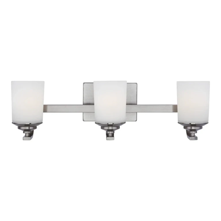 Sea Gull Kemal 3-Light Bathroom Vanity Light in Brushed Nickel - 4430703-962