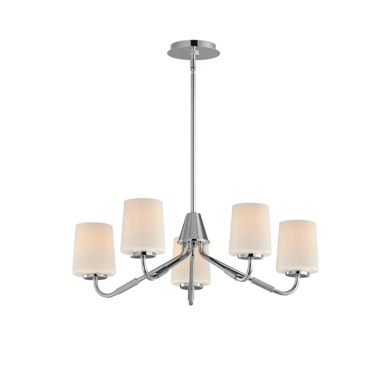 Polished Chrome Chandelier from the Durham Collection