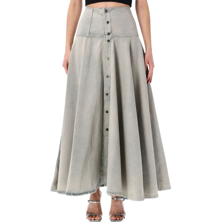Skirt Woman color Denim (HEW08110DF203L0932)