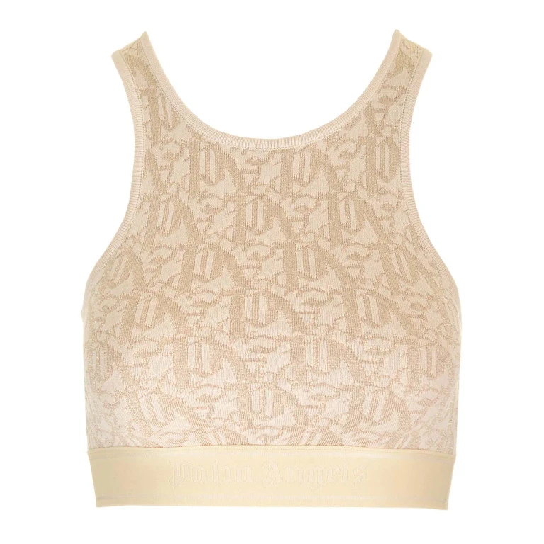 Palm Angels Embroidered Viscose Blend Top