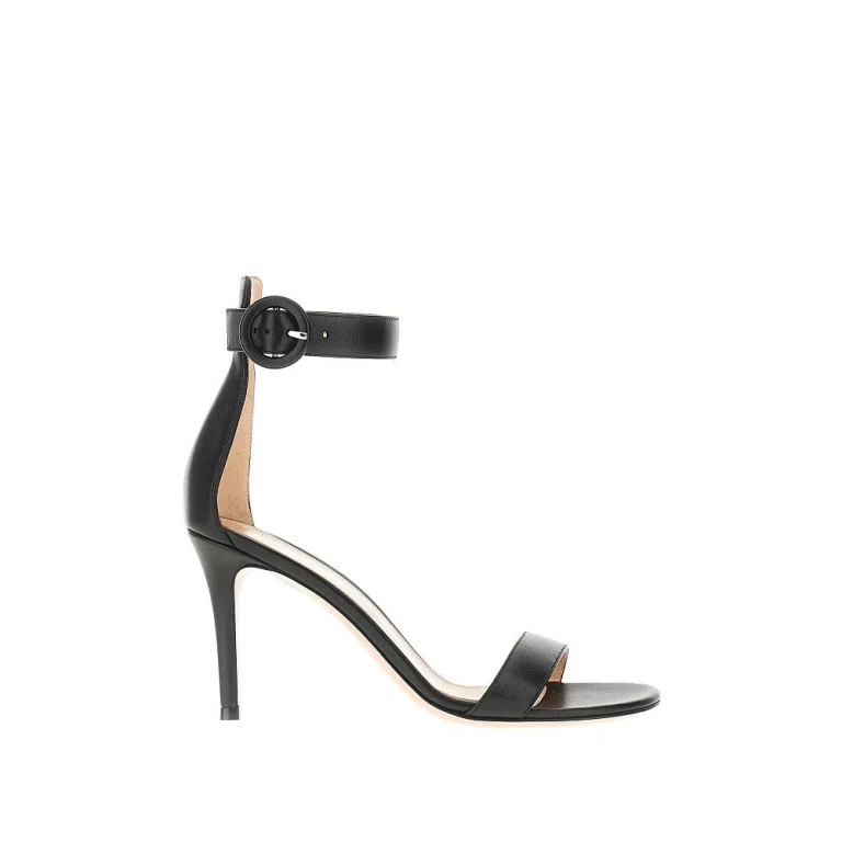 GIANVITO ROSSI Smooth leather 'Portofino' sandals Woman 36