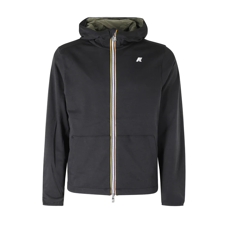 K-Way Jake Double Interlock Black Cotone Fodera: Recycled Nylon Giubbotto - Men