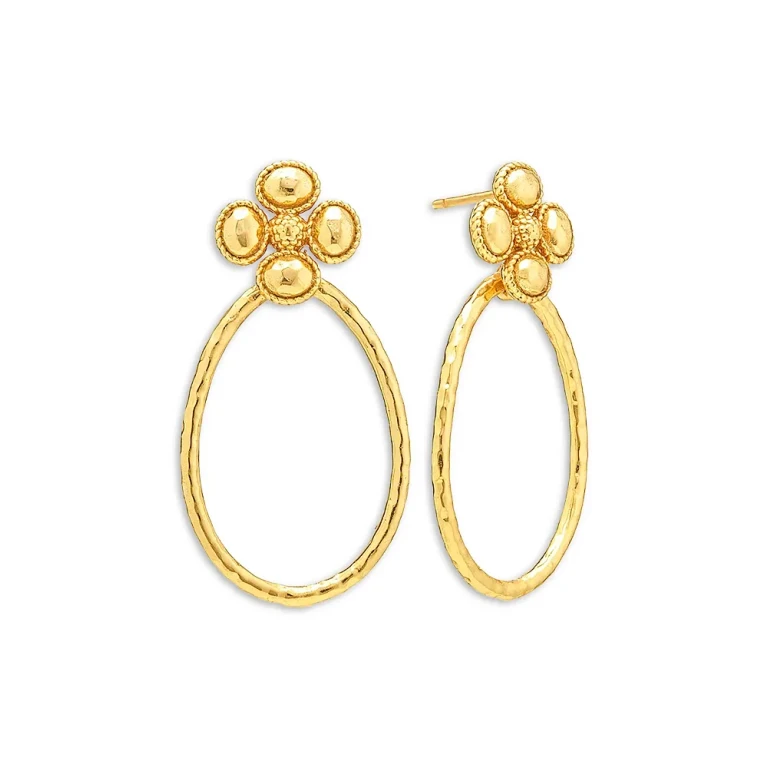Capucine De Wulf Berry Clover Teardrop Earrings