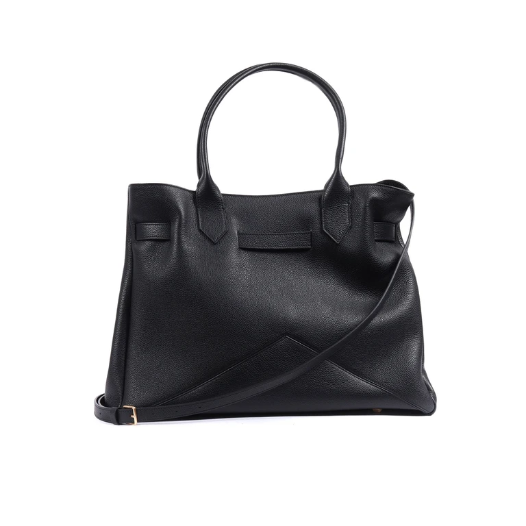 Ballantyne KATE BAG L Black Calf Leather Small Grain - Women