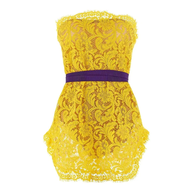 Dsquared2 Robe Au Genou - Jaune