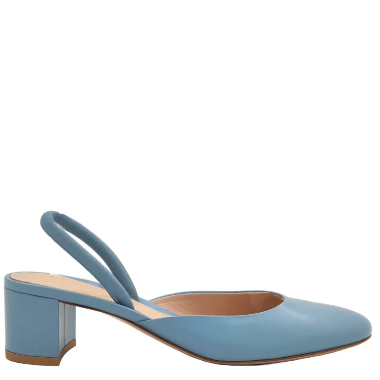 Gianvito Rossi Tivoli Leather Slingback Pumps