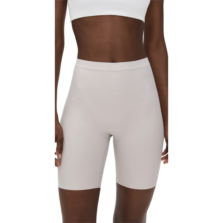 SPANX Mid Thigh Shorts Plumberry L