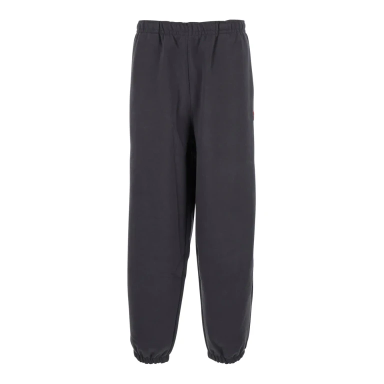 The North Face Grey Trousers With Elastic Waist And Side Logo Patch In Cotton Man