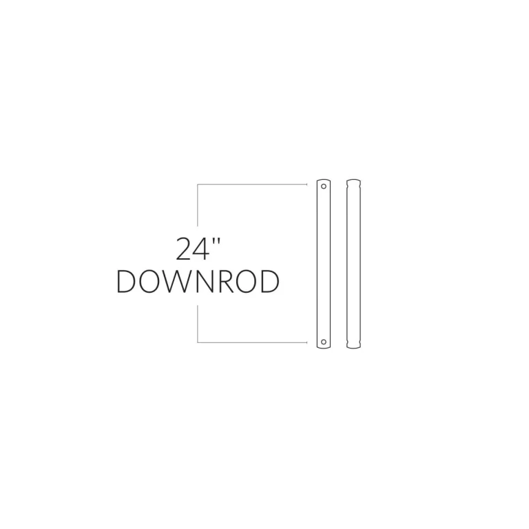 Visual Comfort Fan 24" Downrod in Grey