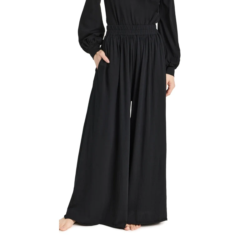 Lunya Pima Wide Leg Pants Immersed Black XL