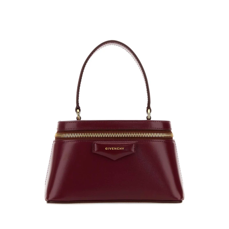 Givenchy Grape Leather Antigona Handbag Burgundy Borse A Mano - Women