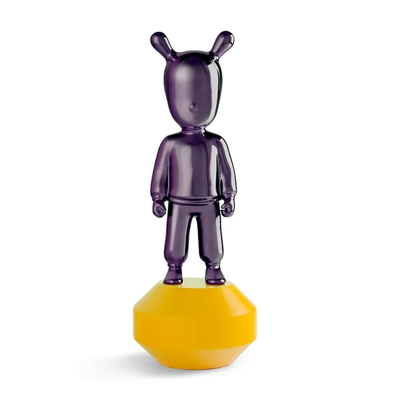 Lladro The Guest, Purple on Yellow, Little