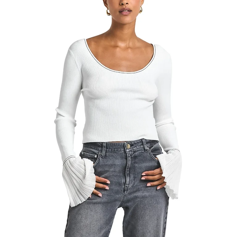 Derek Lam 10 Crosby Calliope Rib Knit Top