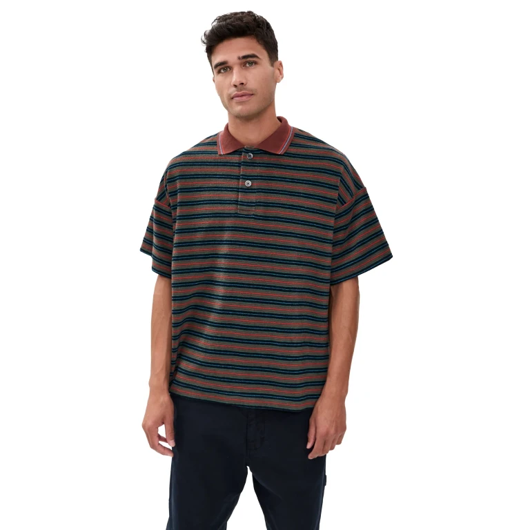 Howlin' Striped Terry Space Polo Astro Mind XXL