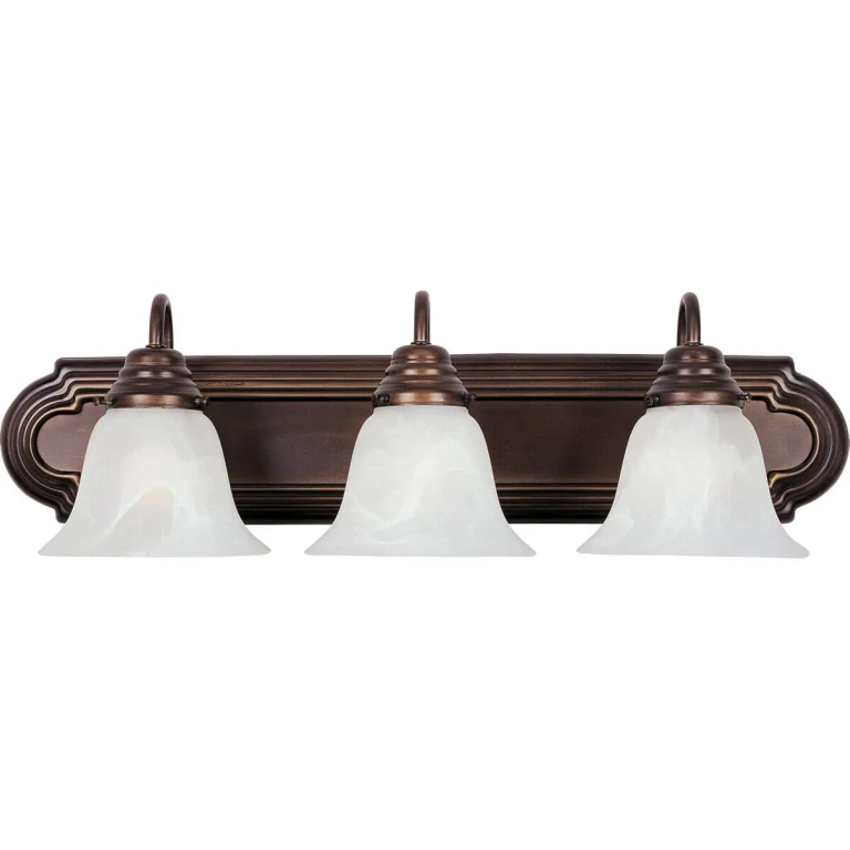 Oil Rubbed Bronze Three Light Bath Vanity from the Essentials - 801x Collection