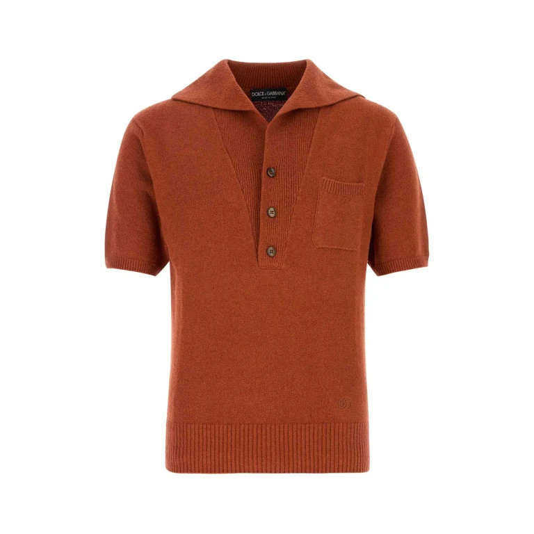 Dolce & Gabbana Break Cotton Blend Polo Shirt