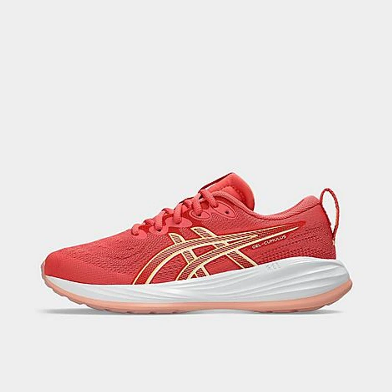 Asics Big Kids GEL-CUMULUS 27 Casual Shoes in Dark Pink Clay/Cream Size: 1.0