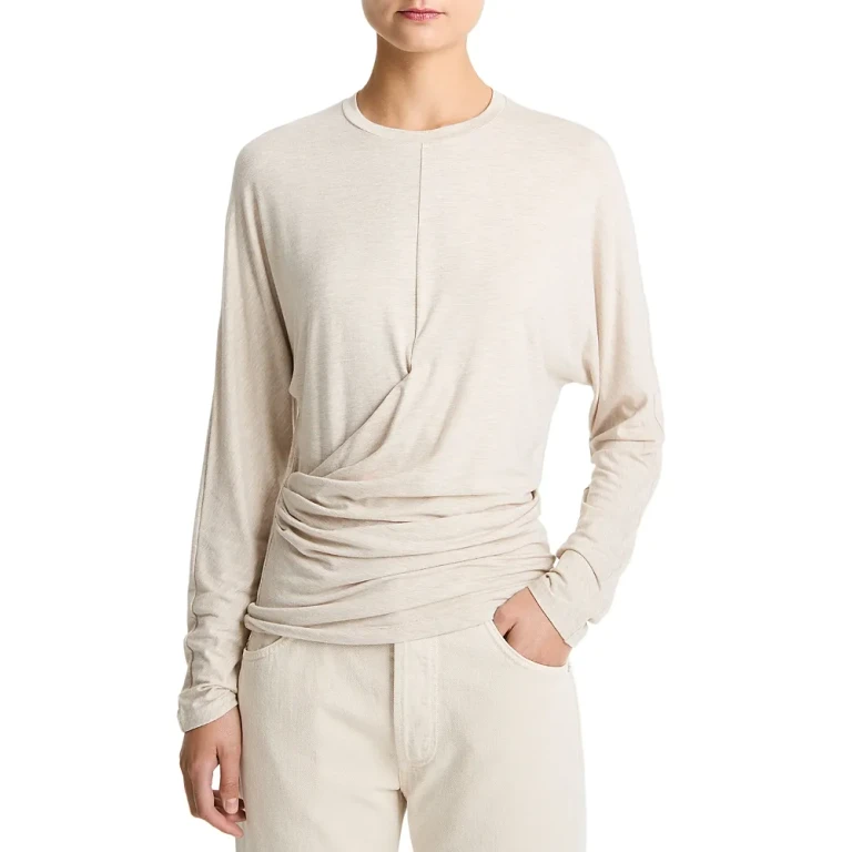 Vince Draped Long Sleeve Top