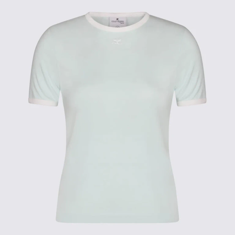 Courrèges Light Mint Cotton T-shirt