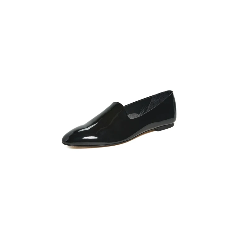 AEYDE Vanna Patent Calf Leather Flats Black 35