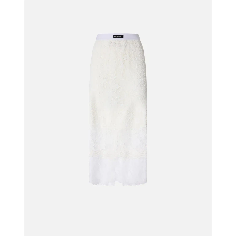 Pinko Gonna midi in pizzo con spacchi