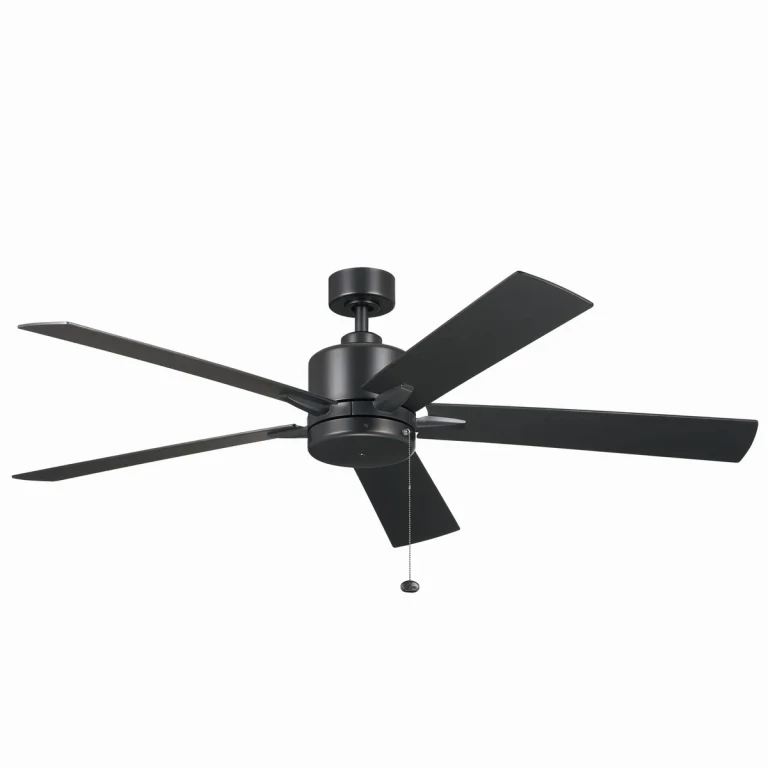 Satin Black 60"Ceiling Fan from the Lucian II Collection